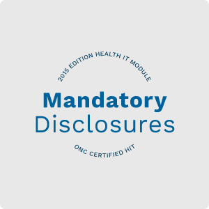 ONC 15 Mandatory Disclosures