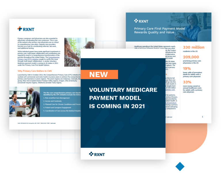 Primary Care First Primary Care First Payment Model | White Paper | RXNT