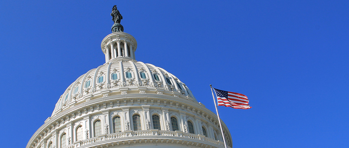 Picture of the top of the US Capitol Building