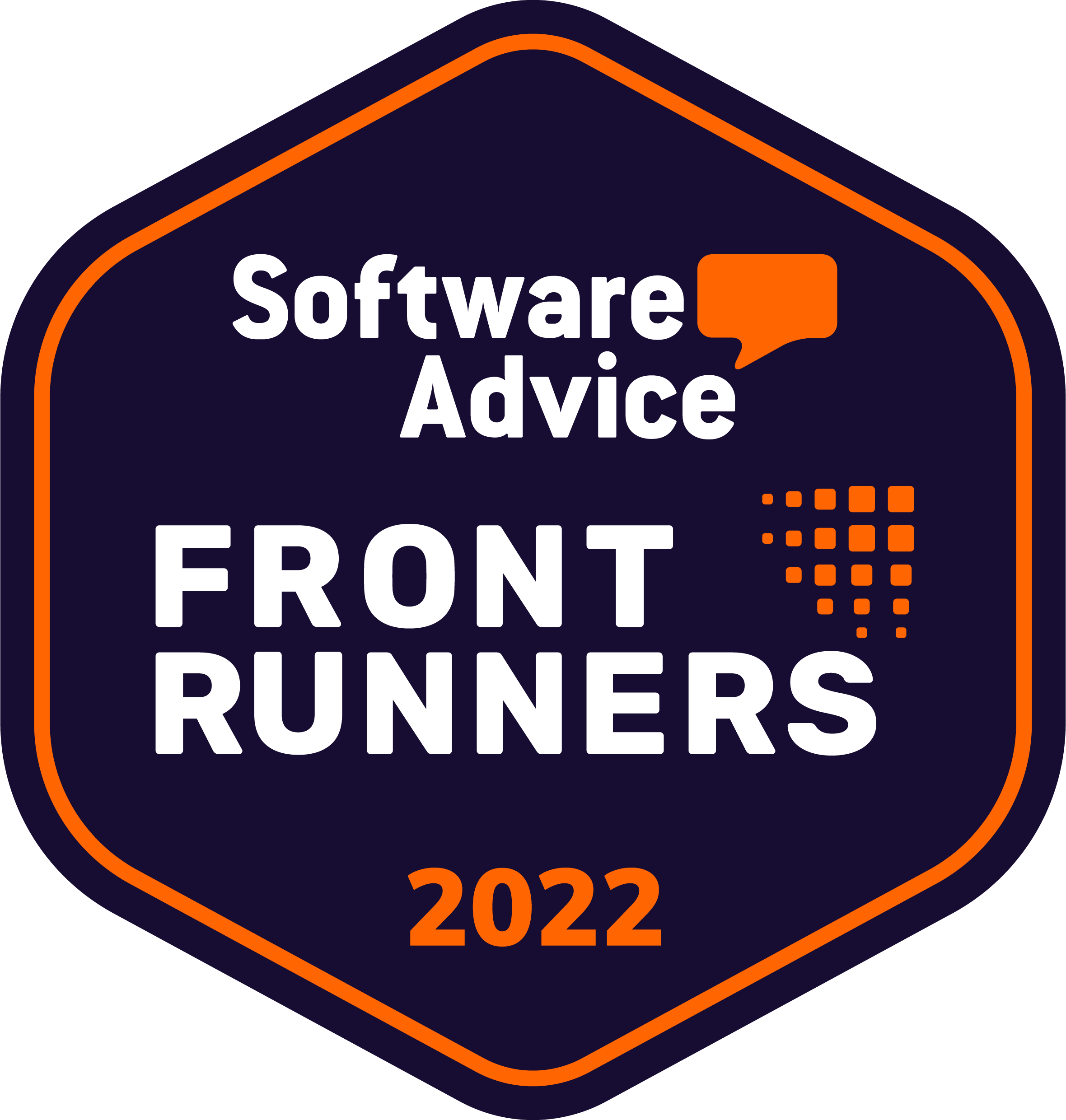 SA Frontrunners Badge 22 Gartner Software Advice Frontrunners 2022 for EHR, EPCS-Certified ERX, Practice Management, And Medical Billing Software