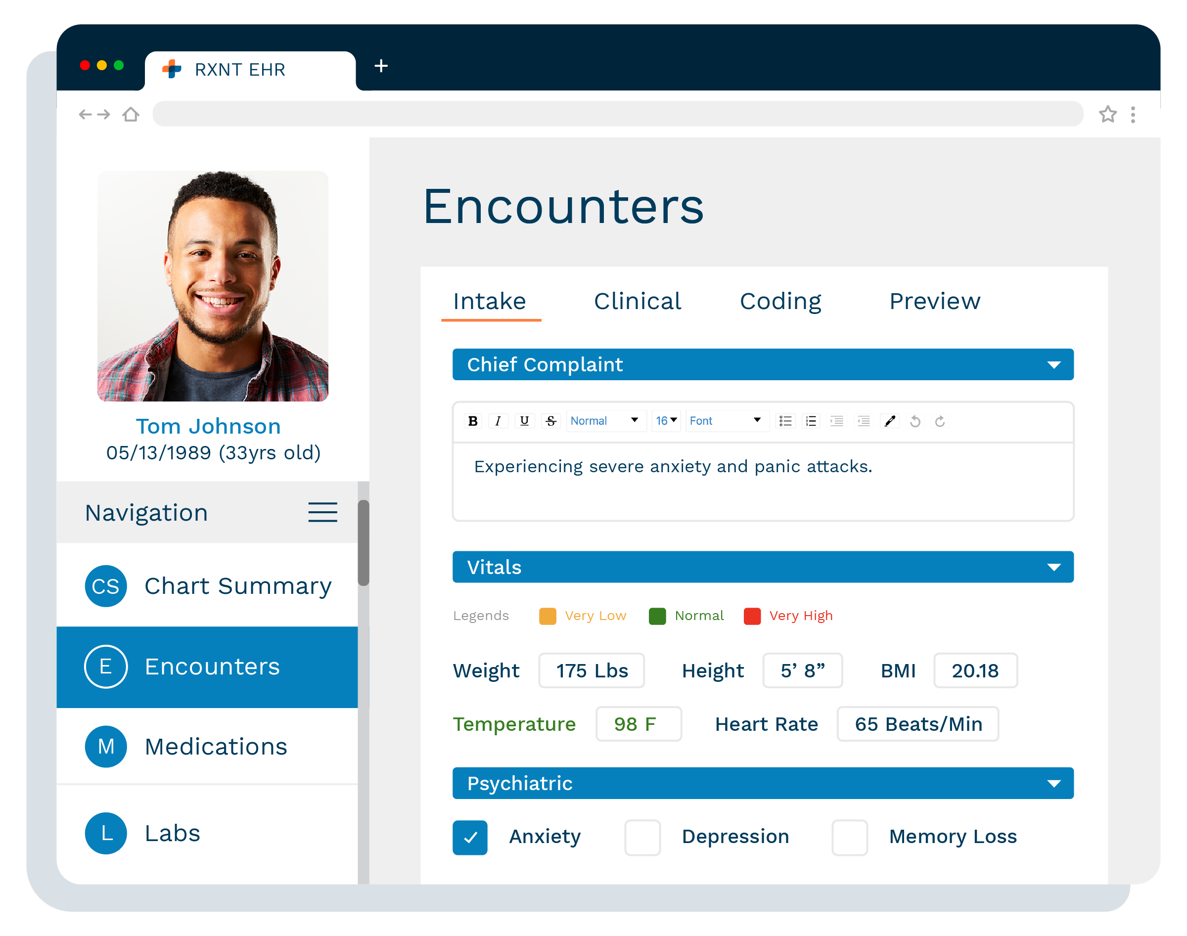 RXNT Smart Forms - Customizable Encounter Templates