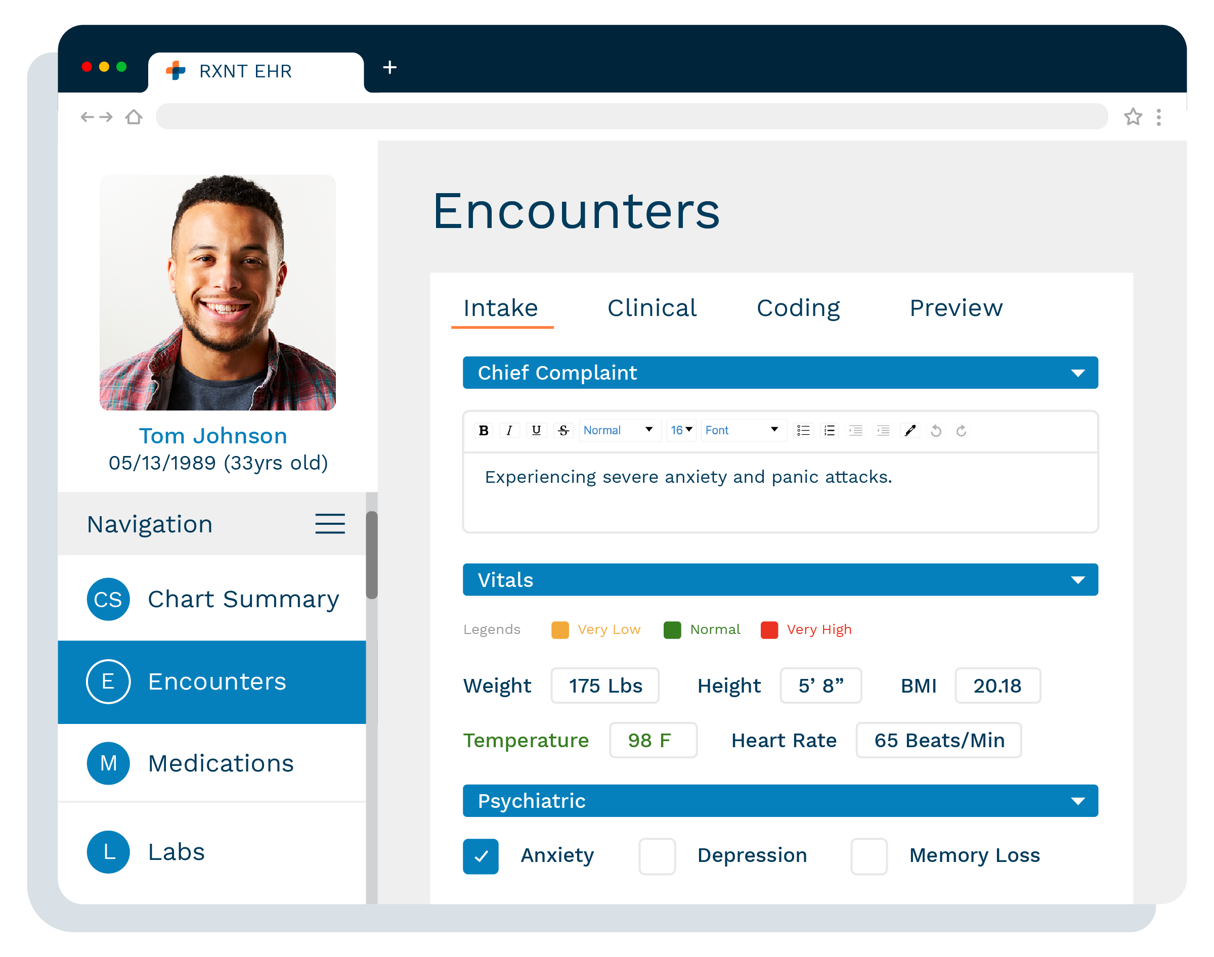 RXNT Smart Forms - Customizable Encounter Templates