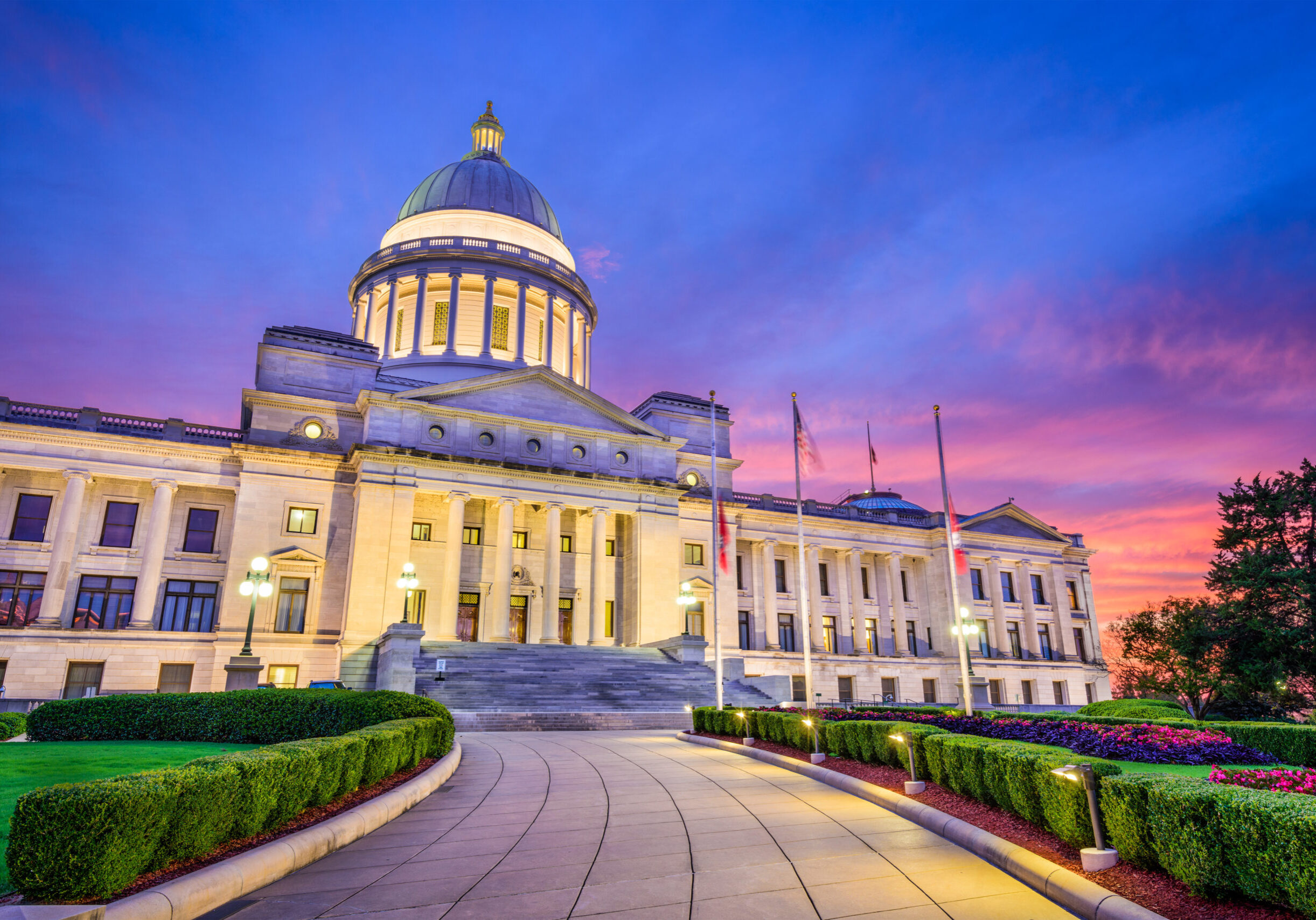 Little Rock, Arkansas, USA at the state capitol.