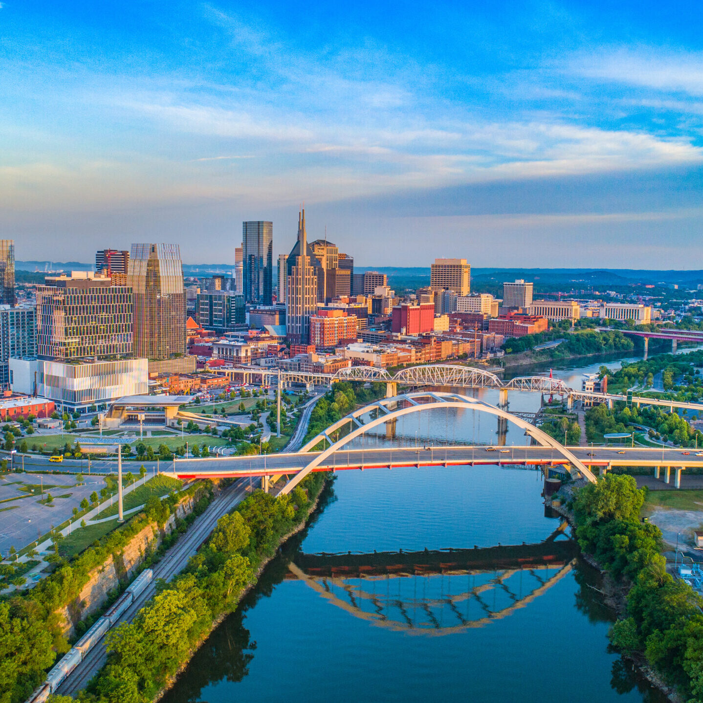 Nashville, Tennessee, USA Skyline Aerial.