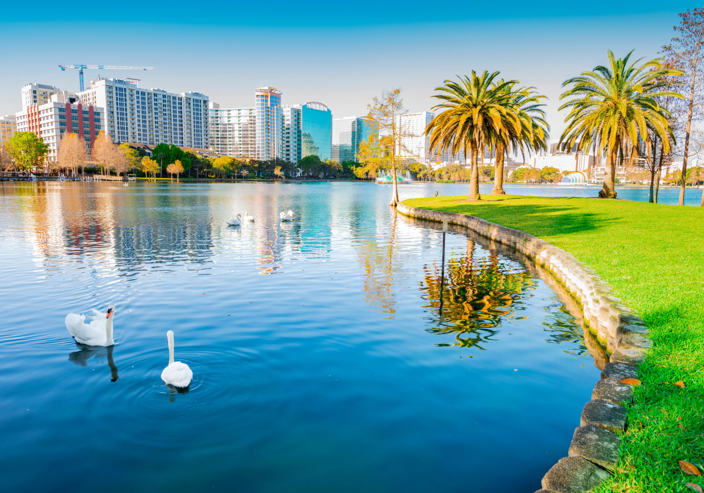 Orlando. Located In Lake Eola Park, Orlando, Florida, USA.